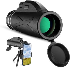 80x100 Monocular-Telescope Low Night Vision Monoculars High Definition for Adults High Powered with Smartphone Adapter Telescope Hunting Wildlife