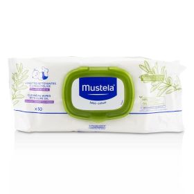 MUSTELA - Stelatopia Replenishing Cleansing Wipes - For Face, Hands & Body 5029883 50wipes